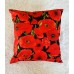 Coussin Noces de coquelicot à personnaliser