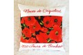 Coussin Noces de coquelicot à personnaliser