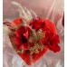 Bouquet de coquelicots en coeur