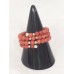 Bague perles de corail 