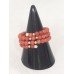 Bague perles de corail 