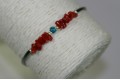 Bracelet turquoise et corail