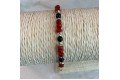Bracelet perles corail et onyx 