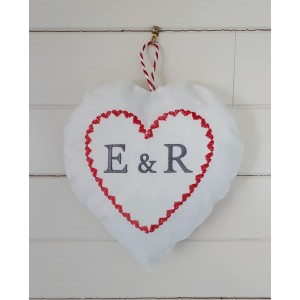 Coeur en cretonne à personnaliser 
