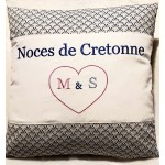 Coussin Noces de cretonne à personnaliser 