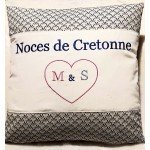 Coussin Noces de cretonne à personnaliser 