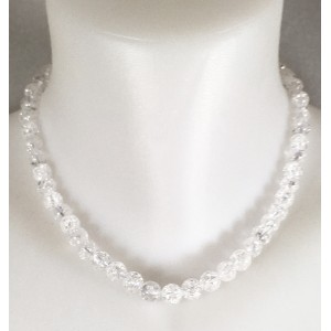 Collier de perles en cristal de roche