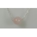 Pendentif cristal de quartz Rose 