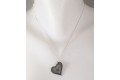Pendentif coeur en étain