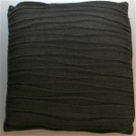 Coussin en laine recyclée anthracite