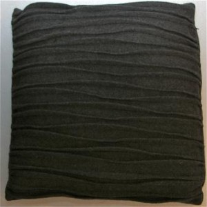 Coussin en laine recyclée anthracite