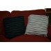 Coussin en laine recyclée anthracite