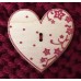Coussin  laine (5 couleurs) avec boutons cœurs