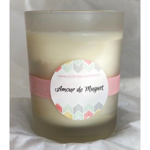 Bougie Amour de Muguet à message - 180 g