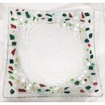 Petite Assiette carrée aux couleurs de Noël Petite Assiette carrée aux couleurs de Noël