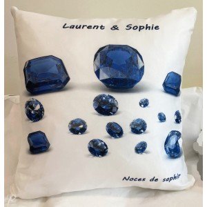 Coussin saphir